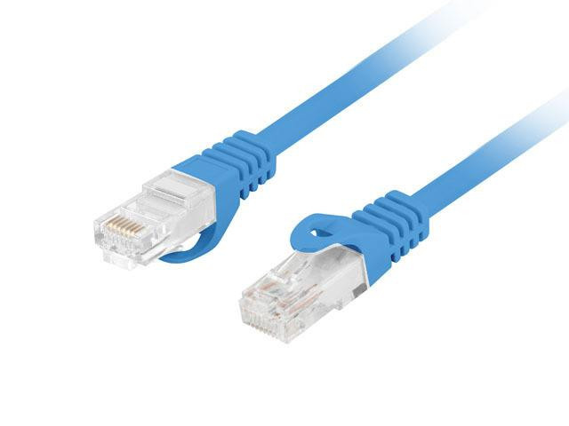Patchcord lanberg utp kat.6 15m lszh cu fluke passed niebieski