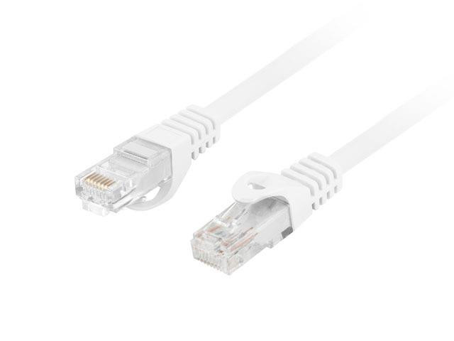 Patchcord lanberg utp kat.6 1m lszh cu fluke passed biały