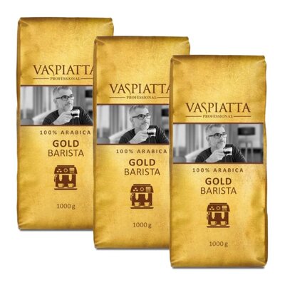 Kawa ziarnista VASPIATTA Gold Barista Arabica 3 x 1 kg