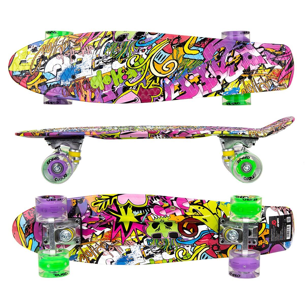 Enero Deskorolka plastikowa 22 cale graffiti galeriasportowa.pl-24574-0