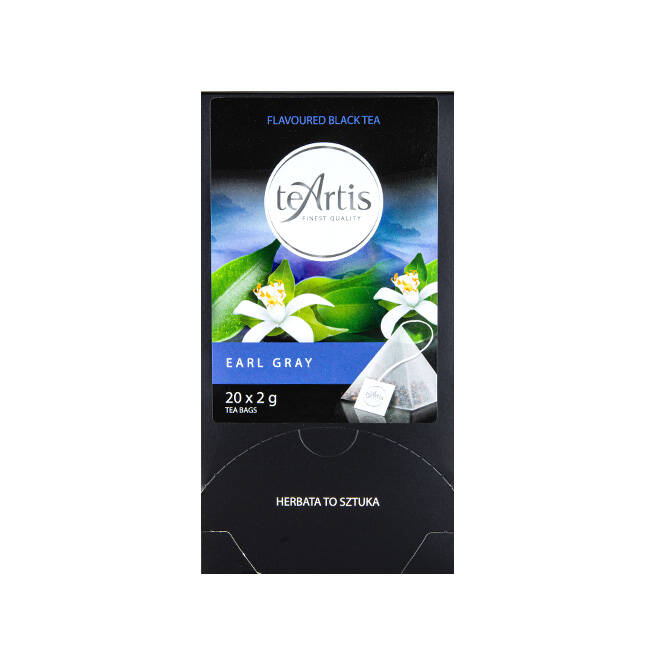 Herbata TEARTIS earl grey 20x2g | PIRAMIDKI