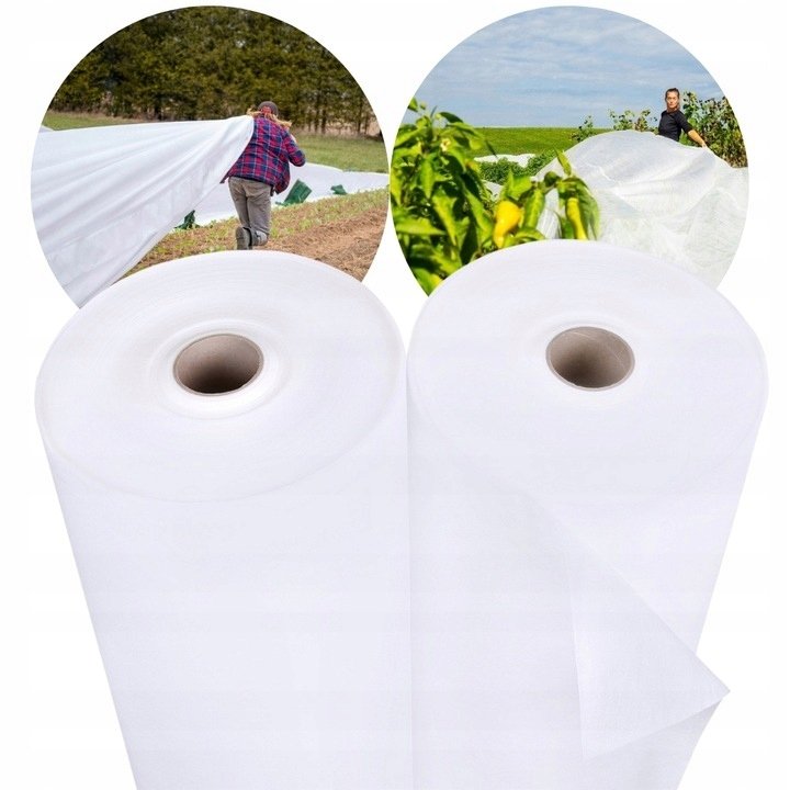 AGROWŁÓKNINA BIAŁA jesienno/zimowa okryciowa otulina 50 g/m² z UV 3,2 x 55m