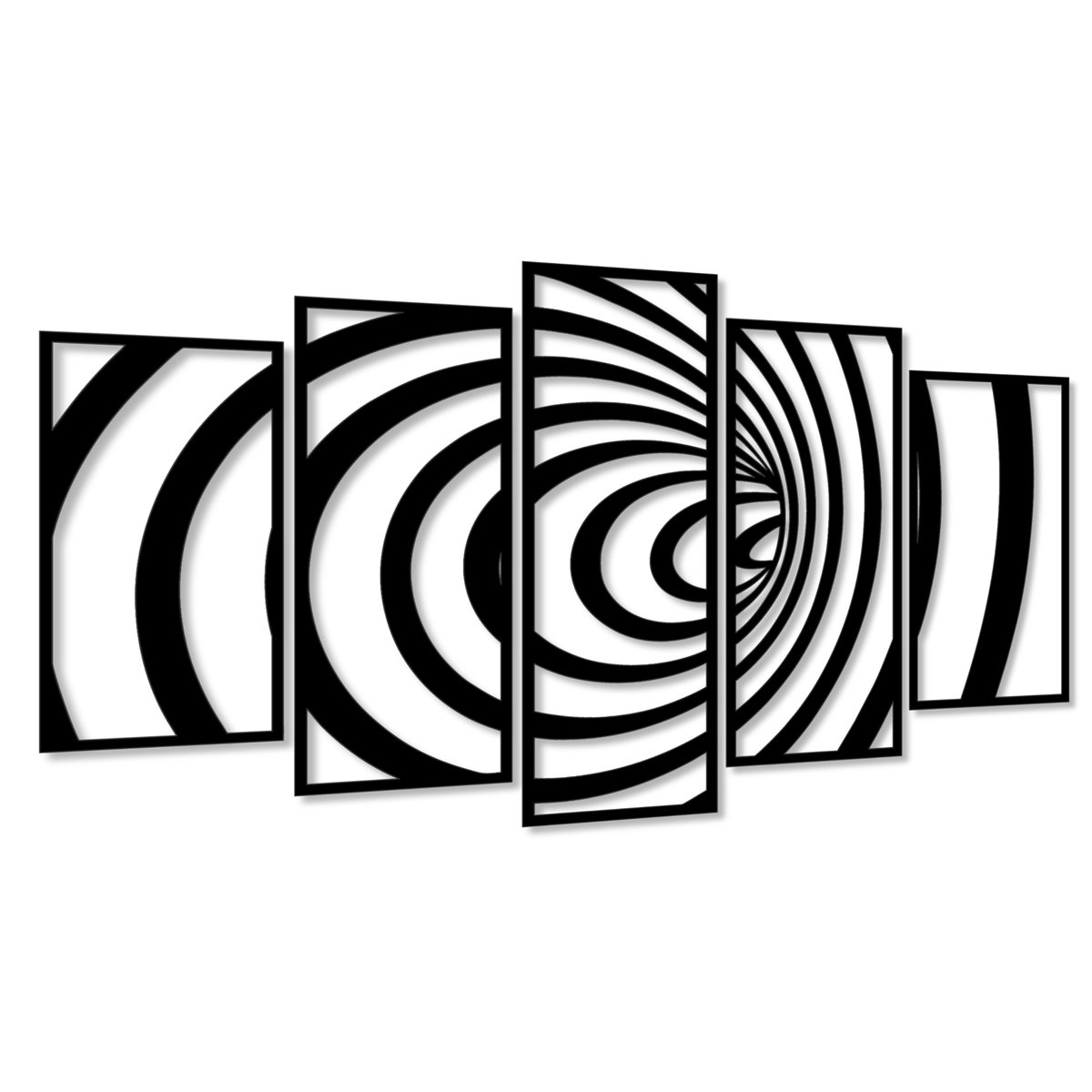 GEOMETRYCZNA DEKORACJA WNĘTRZA OZDOBA ŚCIENNA AŻUR ABSTRAKCJA NOWOCZESNA