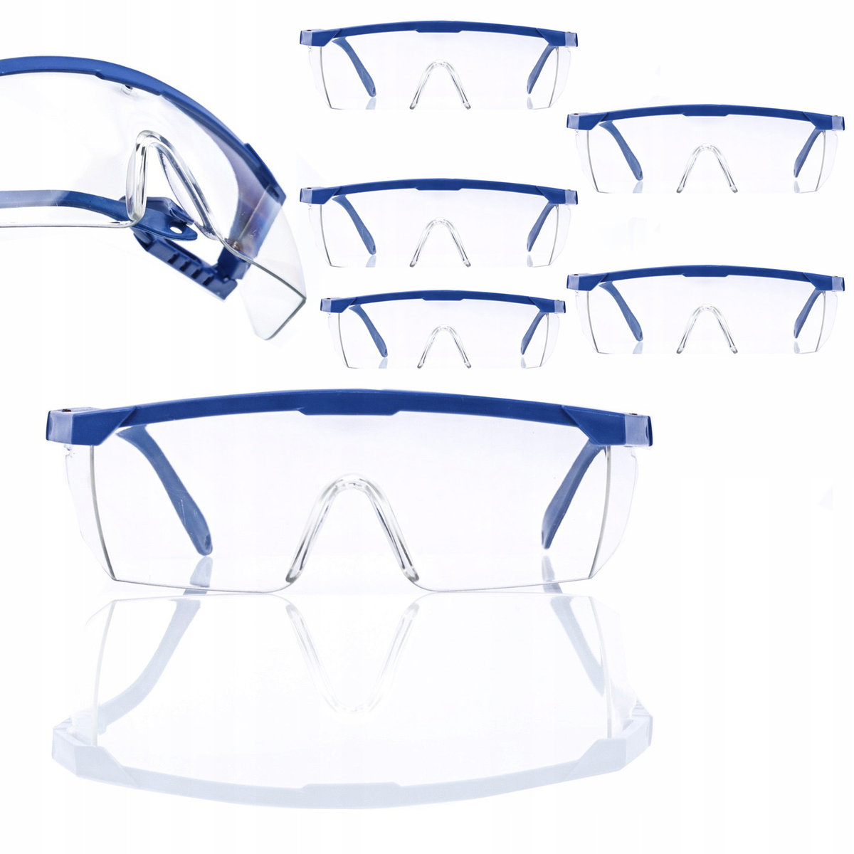 5X Okulary przeciwodpryskowe bezbarwne Rosfix