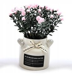SZTUCZNE KWIATY W DONICZCE 14cm RÓŻNE KOLORY