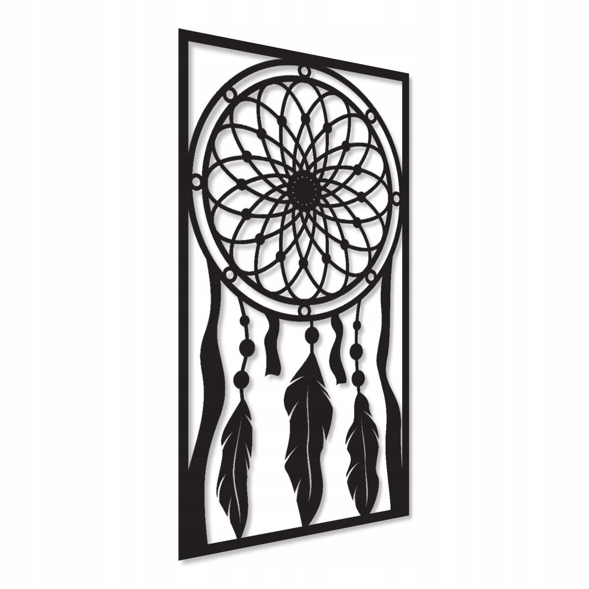 OBRAZ AŻUROWY DEKORACJA ŚCIENNA 3D PANELE ŚCIENNE DREWNIANY ŁAPACZ SNÓW