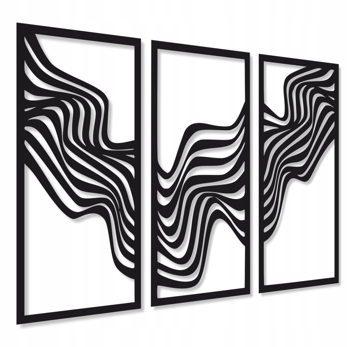 GEOMETRYCZNA DEKORACJA ŚCIENNA OBRAZ AŻUROWY NOWOCZESNY OZDOBA NA ŚCIANĘ 3d