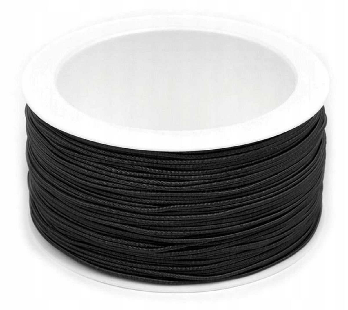 Guma okrągła kapeluszowa 1,2 mm ( 50 mb ) CZARNA