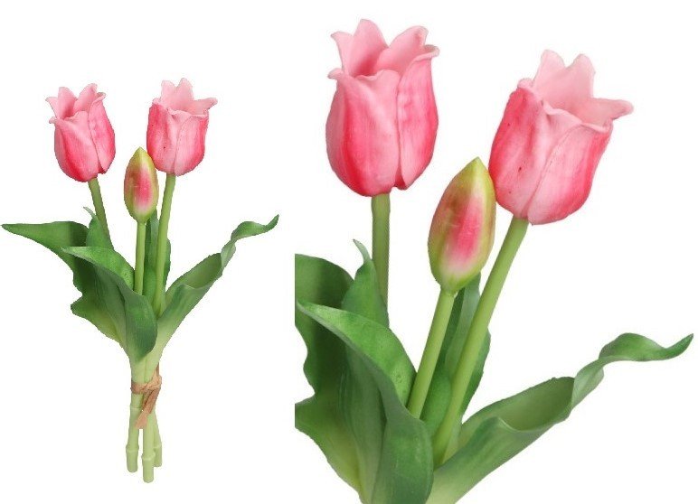 TULIPANY BUKIET TULIPANÓW GUMOWE GUMOWANE JAK ŻYWE