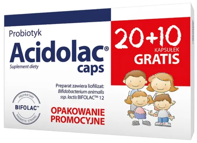 Acidolac Caps kapsułki - 30 kaps.