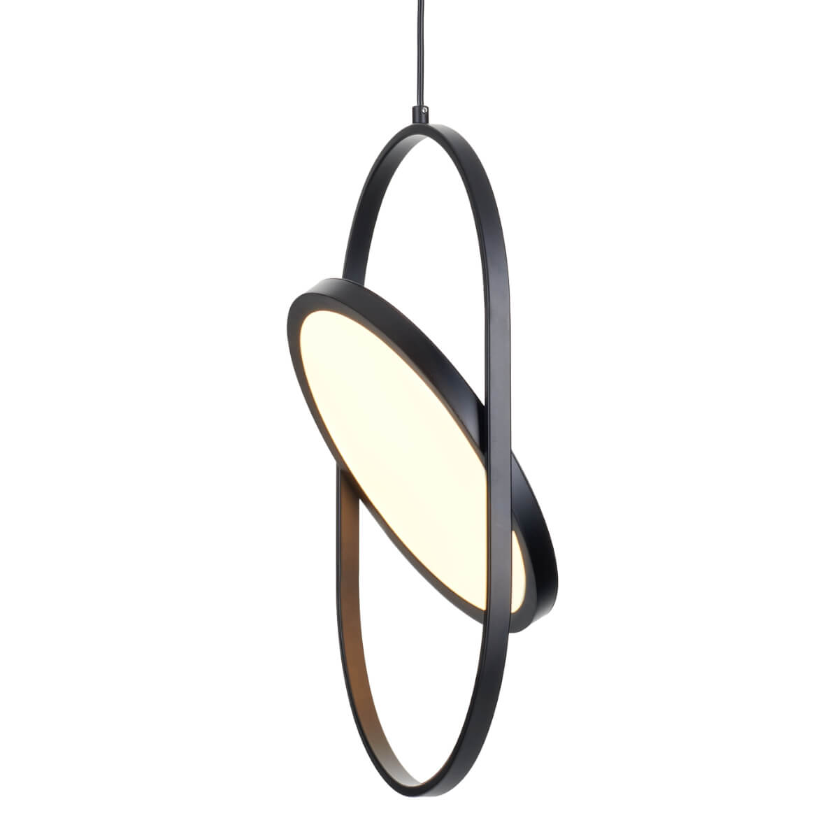 Metalowa lampa zwieszana Elipse 60217A-M LED 16W 3000K regulowana czarny mat