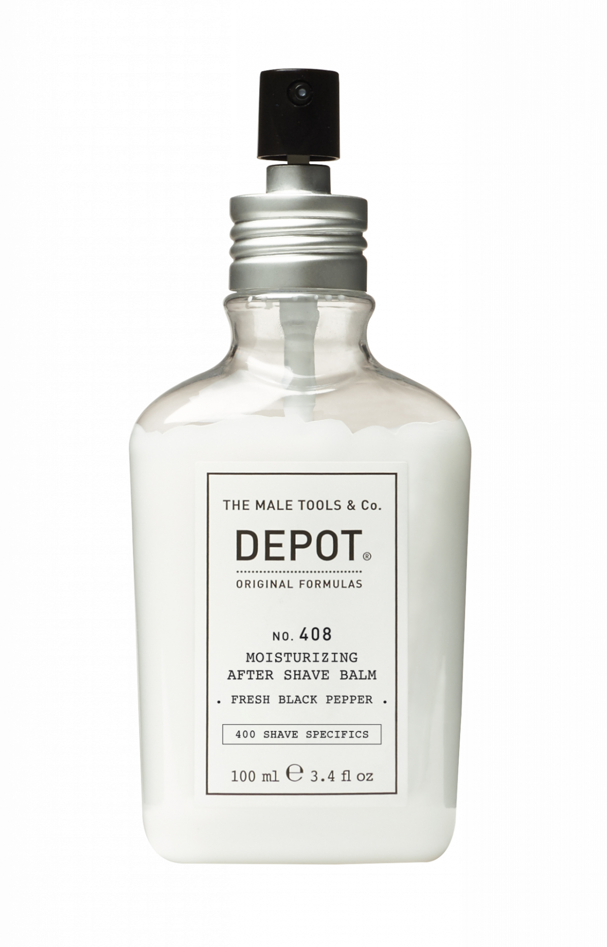 Depot No. 408, nawilżający balsam po goleniu, Black Fresh Pepper, 100ml