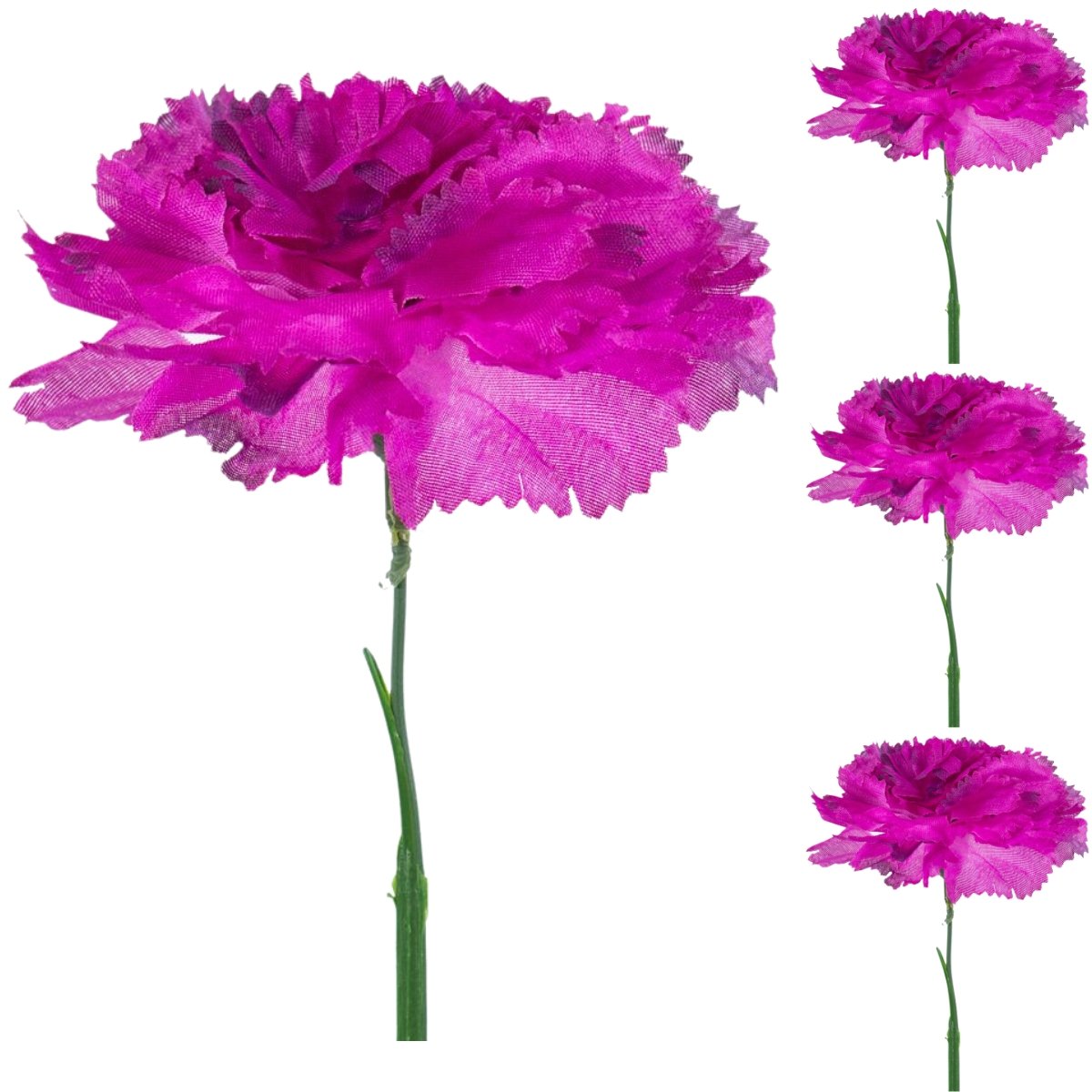 Goździk Główka Wyrobowa Ozdobna Mocny Różowy 3 szt