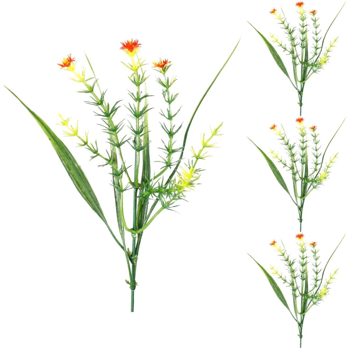 Gałązka Dekoracyjna 36 cm Pomarańczowa 3 szt.