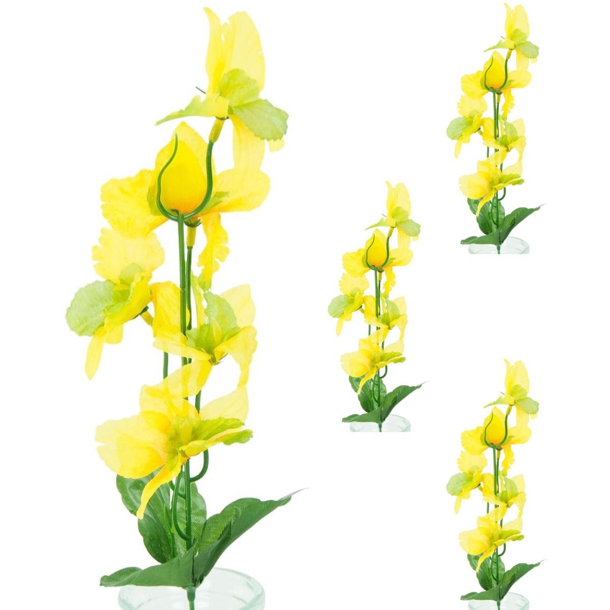 Storczyk Gałązka Dekoracyjna Żółto Zielona 3 szt