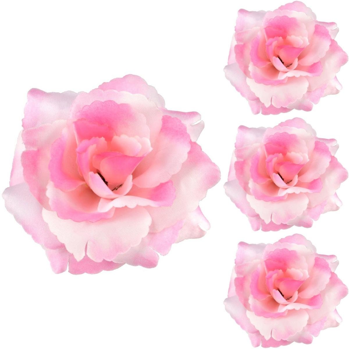 Róża Satynowa Główka Wyrobowa Jasnoróżowa 3 szt.