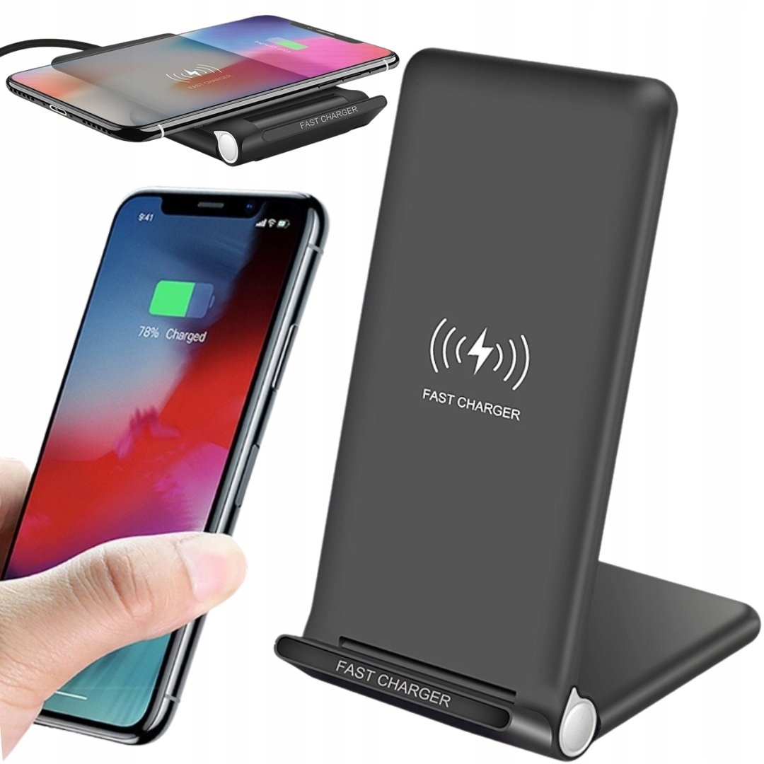 Szybka Ładowarka Indukcyjna Bezprzewodowa 20W Qi Fast Charge Usb-C