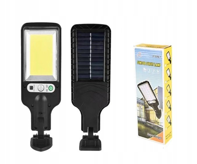 LAMPA SOLARNA ULICZNA Działka DOM 117 LED COB 6 godzin MOCNA Latarnia
