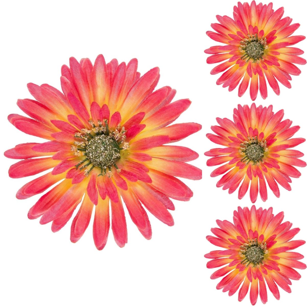 Gerbera Żółto Różowa Główka Wyrobowa 3 szt