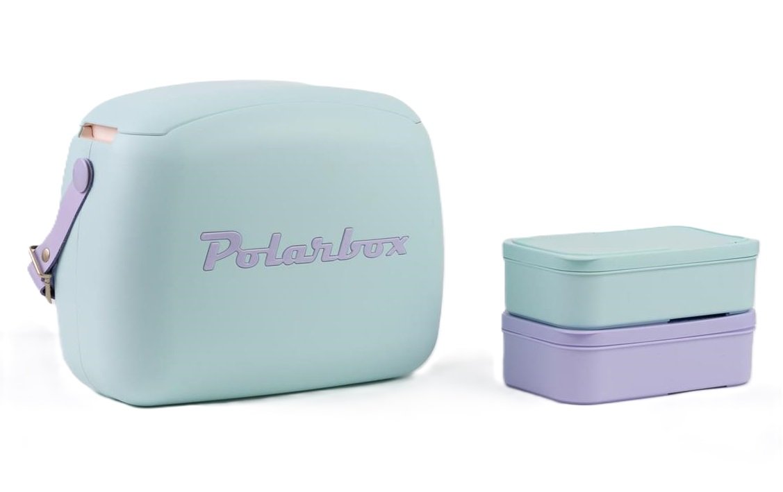 Lunch box POLARBOX lodówka turystyczna błękitny + liliowy 6L