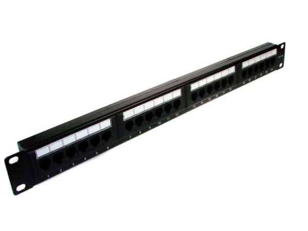 Patch panel 24-port UTP5e 1U 19