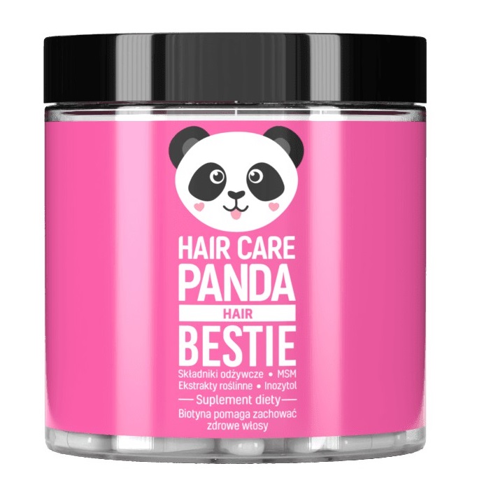 NOBLE HEALTH Zestaw Noble Health Hair Care Panda Żelki na piękne włosy, 300g + 70g