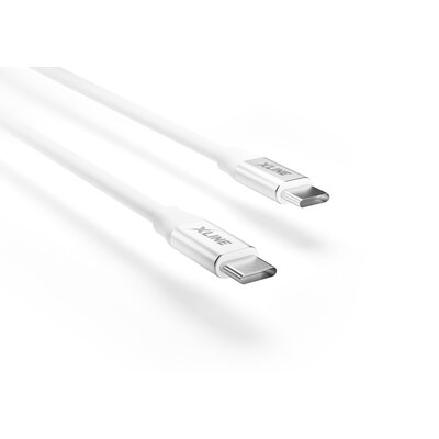 Kabel USB Typ-C - USB Typ-C XLINE 100W 2m Biały