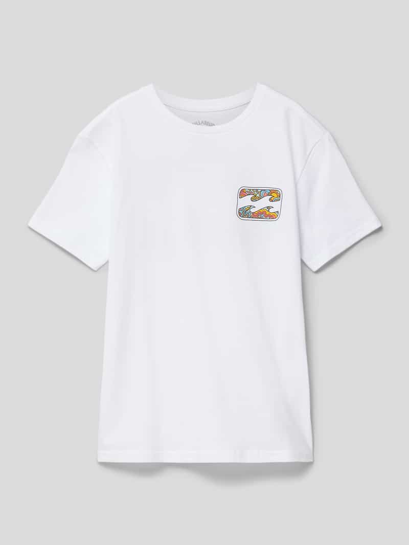 T-shirt z nadrukiem z motywem model ‘CRAYON WAVE’