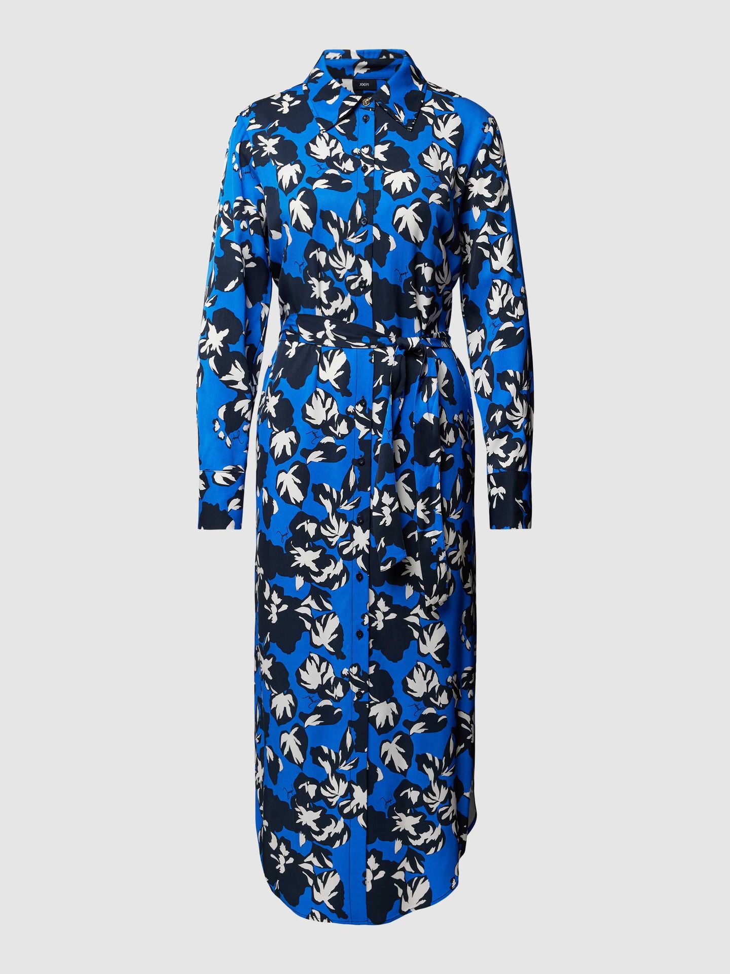 Sukienka midi z nadrukiem na całej powierzchni