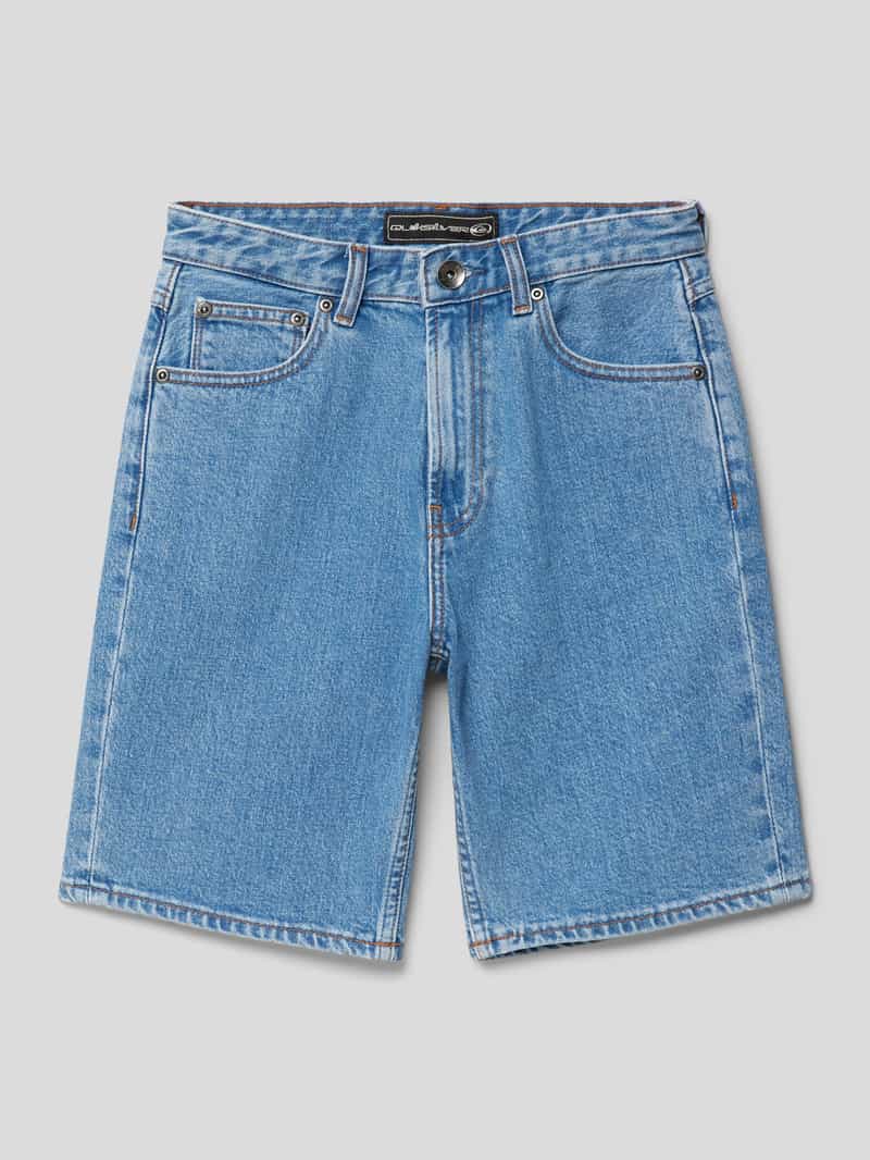 Szorty jeansowe z detalami z logo model ‘SATURN’
