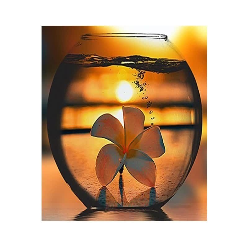 Diamond painting haft diamentowy mozaika 5D - zachód słońca (1662) 25x35 cm