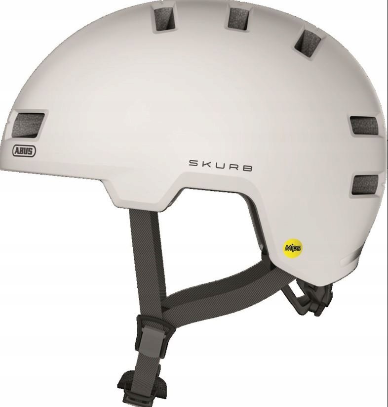 Kask rowerowy Abus skurb mips orzech BMX MTB rozmiar M 55-59 cm biały