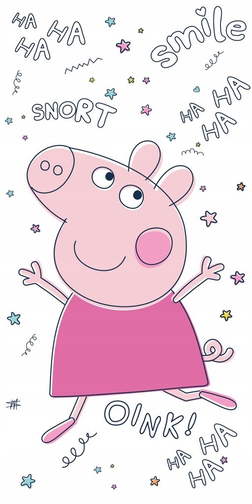 RĘCZNIK bawełniany ŚWINKA PEPPA 70x140 cm