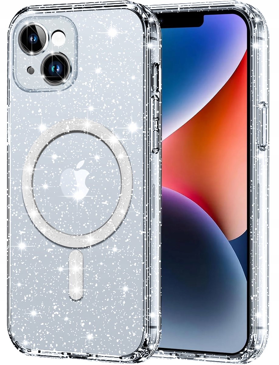 Etui do Apple iPhone 13 | 14 BROKATOWE do MagSafe CLEAR CASE Szkło na ekran