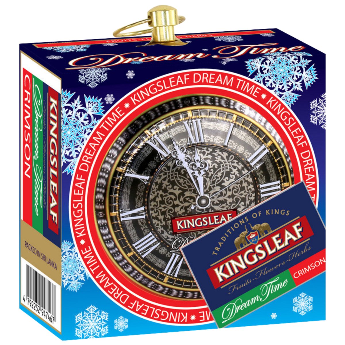 Kingsleaf DREAM TIME CRIMSON herbata bezkofeinowa TRUSKAWKA MALINA liściasta w puszce - 30 g