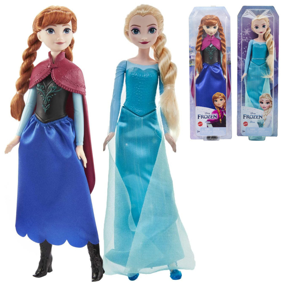 Zestaw Frozen Kraina Lodu Lalka Anna i Elsa HMJ43 + HMJ42