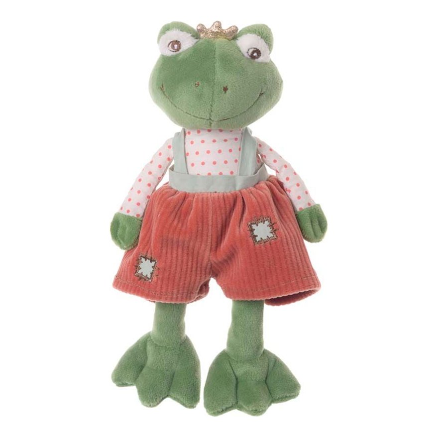 Pluszowa Żaba Baby Prince w spodniach czerwonych, 20 cm (Bukowski Design