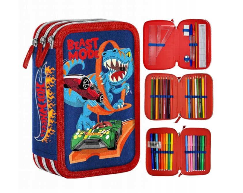 PIÓRNIK TRZYKOMOROWY Z WYPOSAŻENIEM - HOT WHEELS