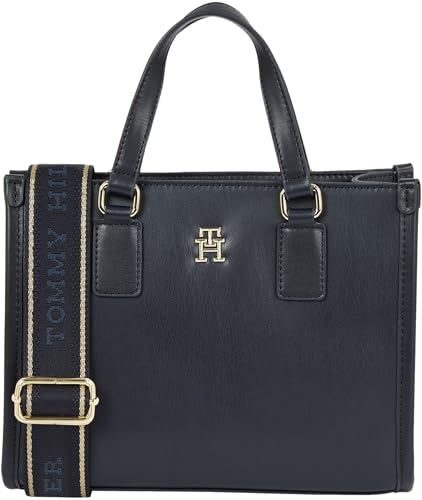 Tommy Hilfiger Damskie TH MONOTYPE Mini Tote Crossovers, Space Blue, jeden rozmiar, niebieski (Kosmiczny Błękit), One Size