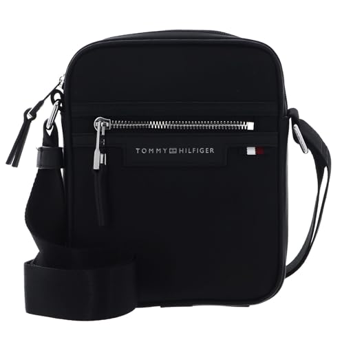 Tommy Hilfiger Męski mini reporter Th Urban Nylon, Czarny