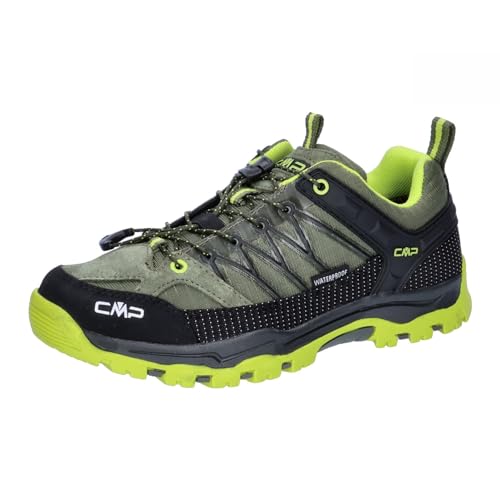 CMP Kids Rigel Low Trekking Shoes WP, Kaki-Kwas, 31 Unisex-Dzieci, UE, Khaki Kwas, 31 EU