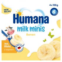 Humana Milk Minis Deserek jogurtowy po 6. miesiącu banan 400 g