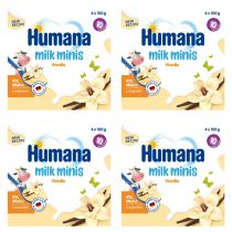 Humana Milk Minis Budyń waniliowy po 10. miesiącu Zestaw 4 x 400 g