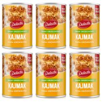 Delecta Kajmak masa krówkowa o smaku orzechowym zgrzewka 6 x 400 g
