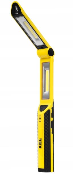 Latarka warsztatowa akumulatorowa LED z powerbankiem, hakiem i magnesem KEL Plastrol LW-2PB