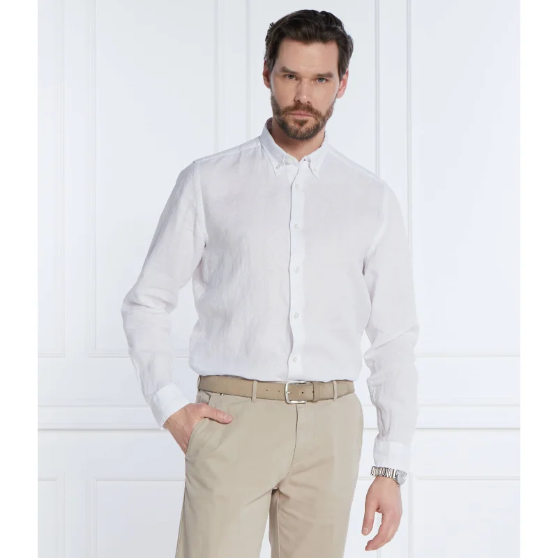 BOSS Lniana koszula S-LIAM | Regular Fit