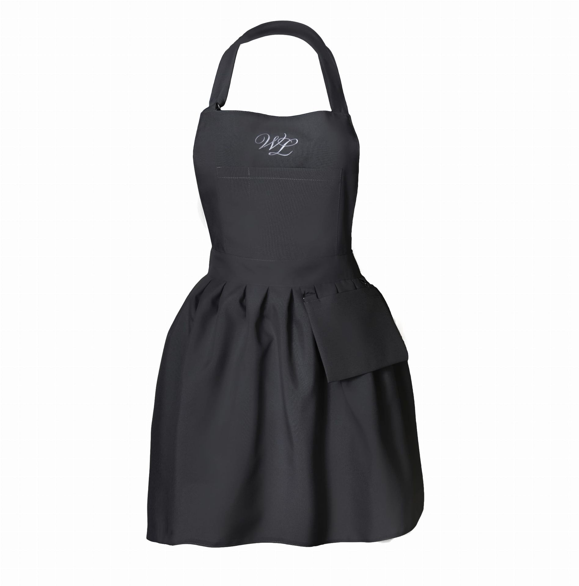 Wonder Lashes Fartuszek Kosmetyczny z Falbanką Czarny