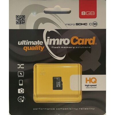 Karta pamięci IMRO microSDHC 8GB MICROSD10 8G