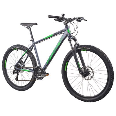 Rower górski MTB INDIANA X-Pulser 3.7 M21 27.5 cala męski Czarno-grafitowo-zielony