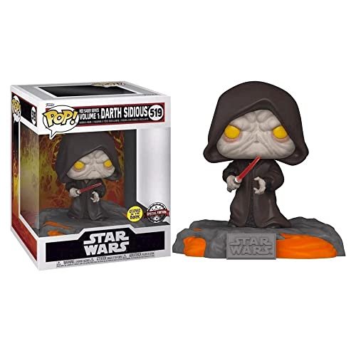 Funko Pop! Deluxe Disney: Star Wars Sith - Red Sabre Series Tom 1: Darth Sidious (świeci w ciemności) (wydanie specjalne) #519 Figurka winylowa Bobb..